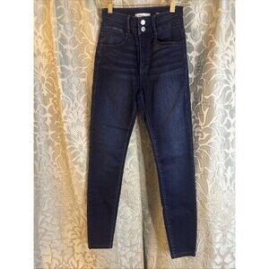 Kancan Sz 24 Skinny Jeans Kurvy Ultra High Rise Dark Blue